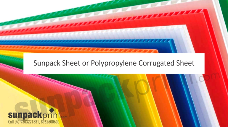 Sunpack Sheet or Polypropylene Corrugated Sheet diffrance